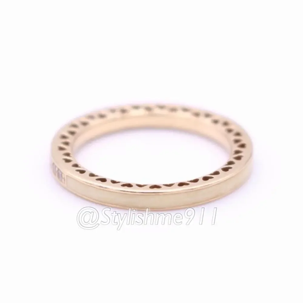 Authentic Pandora 14K Gold Radiant Hearts of Pandora Ring